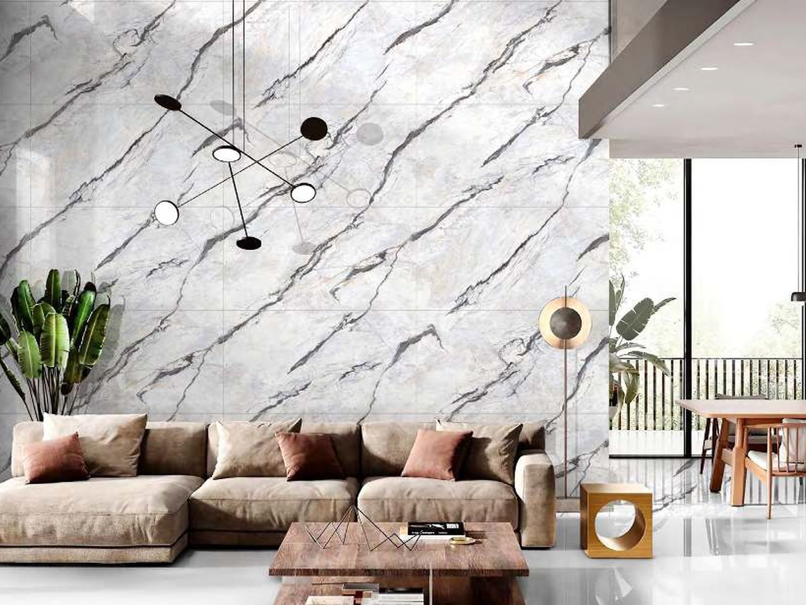 Endless Glossy tiles in situ