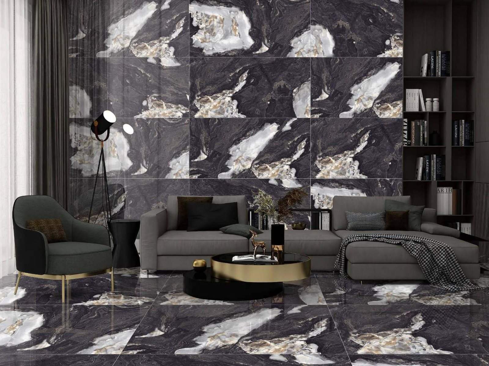 Normal High Gloss Collection tiles in situ