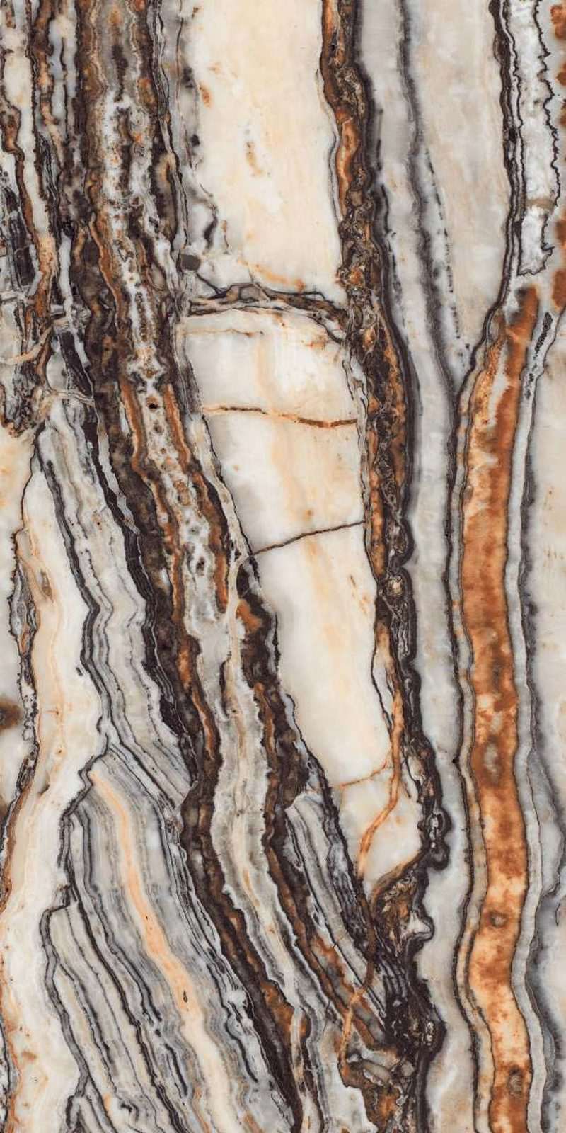 Marmos Brown — High Gloss finish, 600 x 1200 mm
