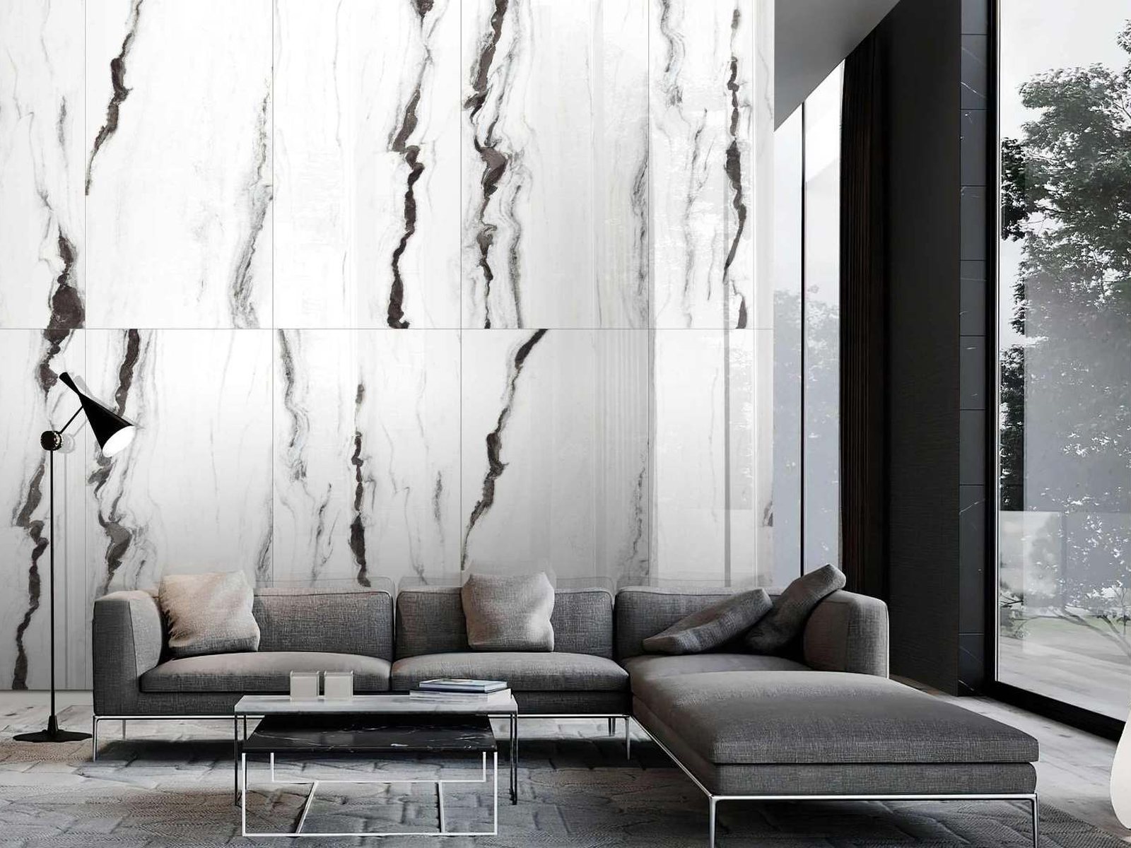 Statuario Collection tiles in situ