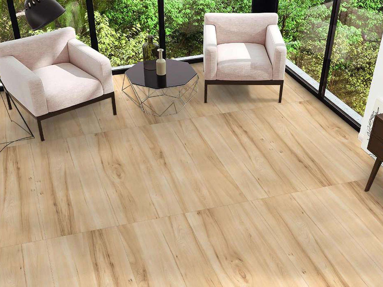Wood Collection tiles in situ